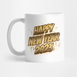 Golden New Beginnings: Celebrate 2023 with Joy and Shine! Mug